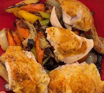 עוף שלם במלח וחרדל | עודד טלמור